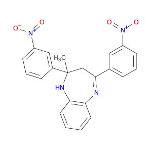 1H-1,5-Benzodiazepine, 2,3-dihydro-2-methyl-2,4-bis(3-nitrophenyl)-