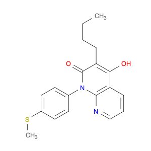 1,8-Naphthyridin-2(1H)-one, 3-butyl-4-hydroxy-1-[4-(methylthio)phenyl]-
