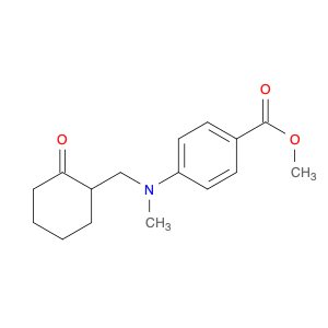 Benzoic acid, 4-[methyl[(2-oxocyclohexyl)methyl]amino]-, methyl ester