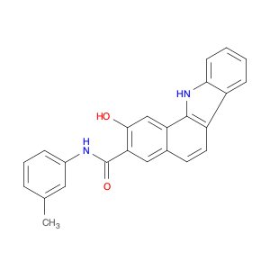 11H-Benzo[a]carbazole-3-carboxamide, 2-hydroxy-N-(3-methylphenyl)-