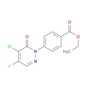 Benzoic acid, 4-(5-chloro-4-fluoro-6-oxo-1(6H)-pyridazinyl)-, ethyl ester