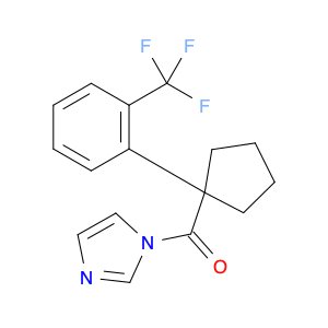 1H-Imidazole, 1-[[1-[2-(trifluoromethyl)phenyl]cyclopentyl]carbonyl]-