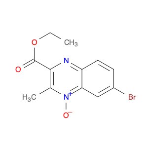 2-Quinoxalinecarboxylic acid, 6-bromo-3-methyl-, ethyl ester, 4-oxide