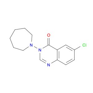 4(3H)-Quinazolinone, 6-chloro-3-(hexahydro-1H-azepin-1-yl)-