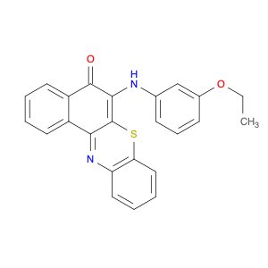 5H-Benzo[a]phenothiazin-5-one, 6-[(3-ethoxyphenyl)amino]-