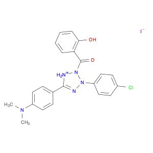 3-(4-CHLOROPHENYL)-5-(4-(DIMETHYLAMINO)PHENYL)-2-(2-HYDROXYBENZOYL)-2H-TETRAZOLIUM IODIDE