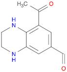 6-Quinoxalinecarboxaldehyde, 8-acetyl-1,2,3,4-tetrahydro-