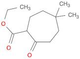 Cycloheptanecarboxylic acid, 5,5-dimethyl-2-oxo-, ethyl ester