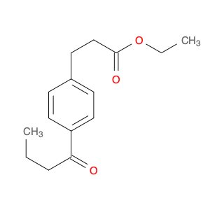 Benzenepropanoic acid, 4-(1-oxobutyl)-, ethyl ester