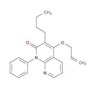 1,8-Naphthyridin-2(1H)-one, 3-butyl-1-phenyl-4-(2-propenyloxy)-