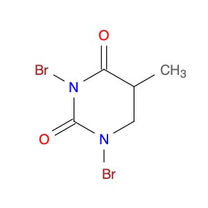 2,4(1H,3H)-Pyrimidinedione, 1,3-dibromodihydro-5-methyl-
