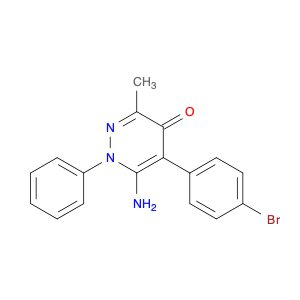 6-Amino-5-(4-bromophenyl)-3-methyl-1-phenylpyridazin-4(1H)-one