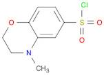 4-Methyl-3,4-dihydro-2H-1,4-benzoxazine-6-sulfonyl chloride