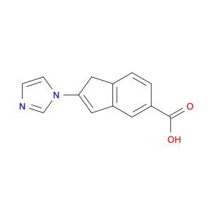 1H-Indene-5-carboxylic acid, 2-(1H-imidazol-1-yl)-