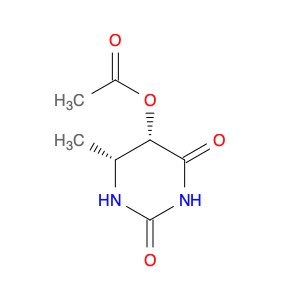 2,4(1H,3H)-Pyrimidinedione, 5-(acetyloxy)dihydro-6-methyl-, cis-