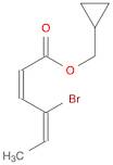 2,4-Hexadienoic acid, 4-bromo-, cyclopropylmethyl ester, (Z,E)-