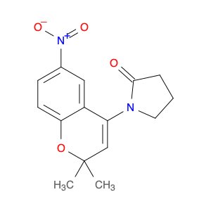 2-Pyrrolidinone, 1-(2,2-dimethyl-6-nitro-2H-1-benzopyran-4-yl)-