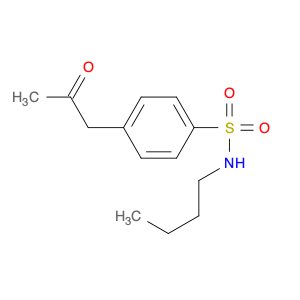 Benzenesulfonamide, N-butyl-4-(2-oxopropyl)-