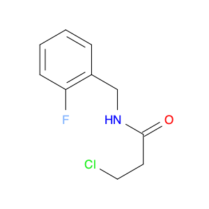 Propanamide,3-chloro-N-[(2-fluorophenyl)methyl]-