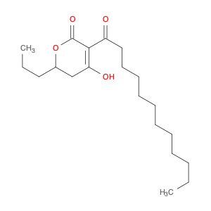 2H-Pyran-2-one, 5,6-dihydro-4-hydroxy-3-(1-oxododecyl)-6-propyl-