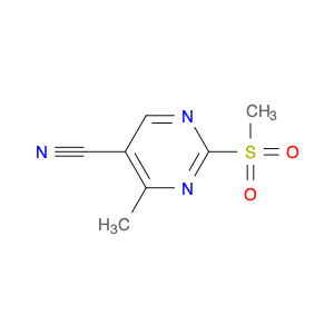 5-Pyrimidinecarbonitrile, 4-methyl-2-(methylsulfonyl)-