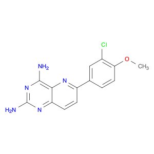 Pyrido[3,2-d]pyrimidine-2,4-diamine, 6-(3-chloro-4-methoxyphenyl)-