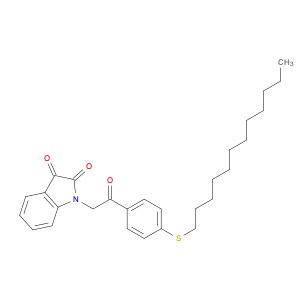 1H-Indole-2,3-dione, 1-[2-[4-(dodecylthio)phenyl]-2-oxoethyl]-