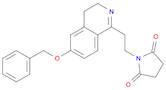 1-{2-[6-(benzyloxy)-3,4-dihydroisoquinolin-1-yl]ethyl}pyrrolidine-2,5-dione