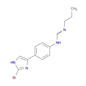 Methanimidamide, N-[4-(2-bromo-1H-imidazol-4-yl)phenyl]-N'-propyl-