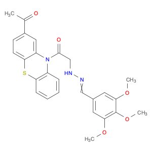 Benzaldehyde,3,4,5-trimethoxy-, 2-[2-(2-acetyl-10H-phenothiazin-10-yl)-2-oxoethyl]hydrazone