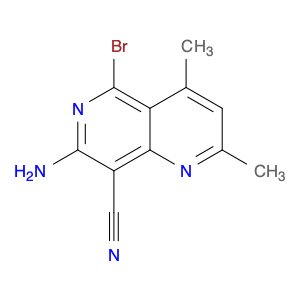 1,6-Naphthyridine-8-carbonitrile, 7-amino-5-bromo-2,4-dimethyl-