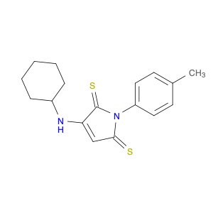 1H-Pyrrole-2,5-dithione, 3-(cyclohexylamino)-1-(4-methylphenyl)-