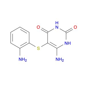 2,4(1H,3H)-Pyrimidinedione, 6-amino-5-[(2-aminophenyl)thio]-