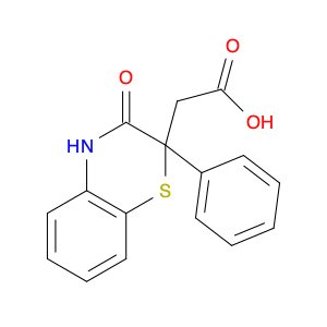 2H-1,4-Benzothiazine-2-acetic acid, 3,4-dihydro-3-oxo-2-phenyl-