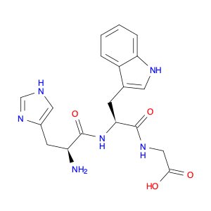 2-((S)-2-((S)-2-Amino-3-(1H-imidazol-4-yl)propanamido)-3-(1H-indol-3-yl)propanamido)acetic acid