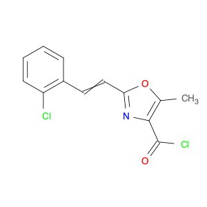 4-Oxazolecarbonyl chloride, 2-[2-(2-chlorophenyl)ethenyl]-5-methyl-