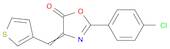 5(4H)-Oxazolone, 2-(4-chlorophenyl)-4-(3-thienylmethylene)-