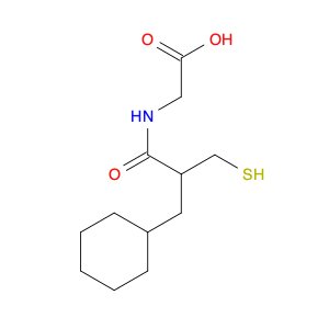 Glycine, N-[3-cyclohexyl-2-(mercaptomethyl)-1-oxopropyl]-