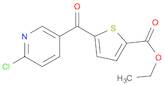 2-CHLORO-5-(5-ETHOXYCARBONYL-2-THENOYL)PYRIDINE