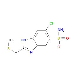 1H-Benzimidazole-5-sulfonamide, 6-chloro-2-[(methylthio)methyl]-
