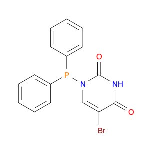 2,4(1H,3H)-Pyrimidinedione, 5-bromo-1-(diphenylphosphino)-