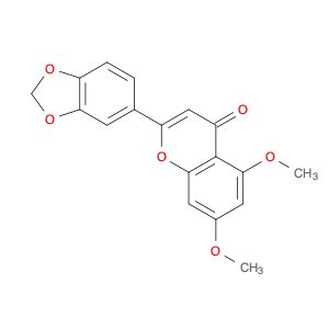 4H-1-Benzopyran-4-one, 2-(1,3-benzodioxol-5-yl)-5,7-dimethoxy-