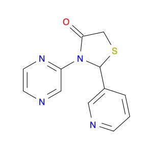 2-(Pyrazin-2-yl)-2-(pyridin-3-yl)thiazolidin-4-one