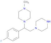 Piperazine, 1-[1-(4-fluorophenyl)-2-(1-piperazinyl)ethyl]-4-methyl-