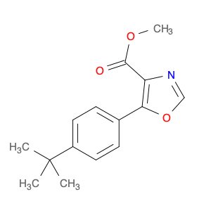 4-Oxazolecarboxylic acid, 5-[4-(1,1-dimethylethyl)phenyl]-, methyl ester