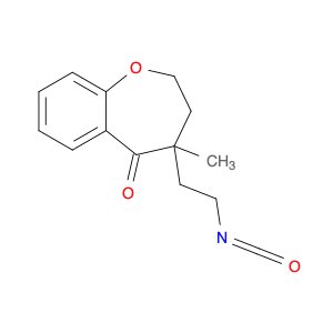 1-Benzoxepin-5(2H)-one, 3,4-dihydro-4-(2-isocyanatoethyl)-4-methyl-