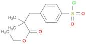 Benzenepropanoic acid,4-(chlorosulfonyl)-a,a-dimethyl-, ethyl ester