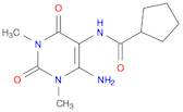 6-AMINO-5-[(CYCLOPENTANECARBONYL)AMINO]-1,3-DIMETHYL URACIL