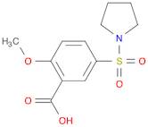 Benzoic acid,2-methoxy-5-(1-pyrrolidinylsulfonyl)-