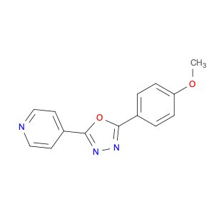 Pyridine, 4-[5-(4-methoxyphenyl)-1,3,4-oxadiazol-2-yl]-